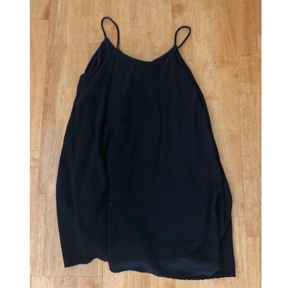 Black Chiffon Shift Dress - Picture 2 of 2